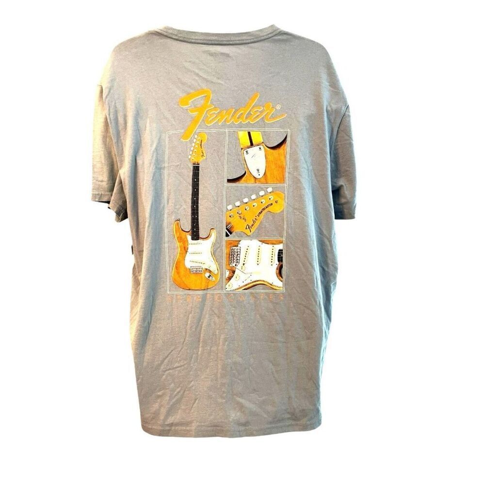 Wrangler Mens XL Fender Stratocaster Guitar T Shirt Graphic Logo NWT